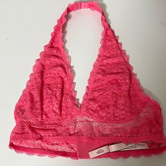 Victoria's Secret Vibrant Pink Lace Bralette - Picture 1 of 11